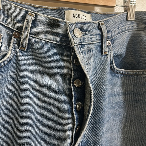 EUC Agolde Distressed Straight Leg Jeans - Picture 3 of 5